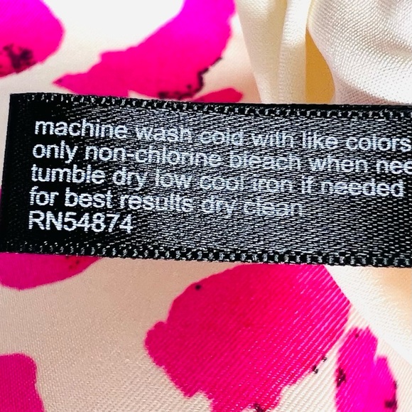 THE LIMITED Pink Off White Leopard Satin Sheath Dress 3/4 Sleeve Size 4 - Picture 14 of 14